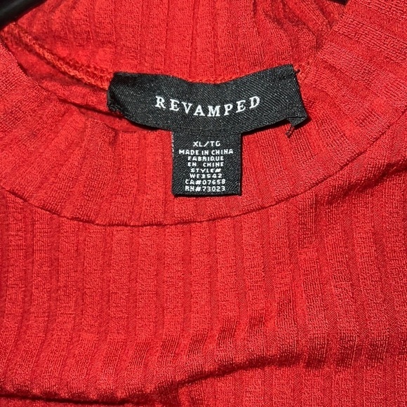 Revamped ribbed knit turtleneck neck mini dress Sz XL - Picture 7 of 11